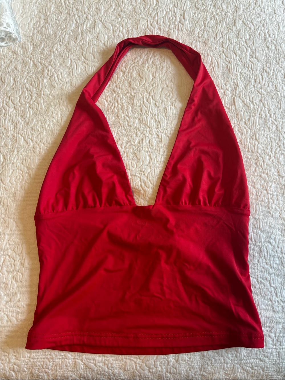Women’s Red Halter V-Neck Camisole